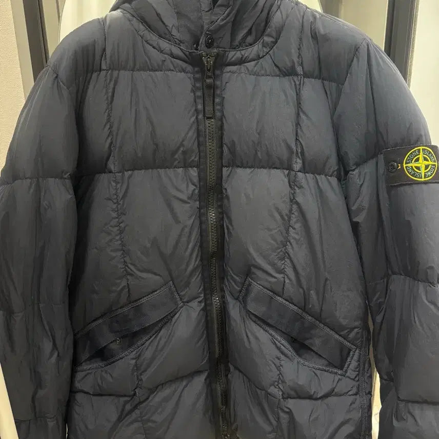 [BUNJANG] Stone Island Crinkle Reps Padded Jacket (Navy) - M / [ M ] 스톤아일랜드 크링클랩스 패딩 네이비