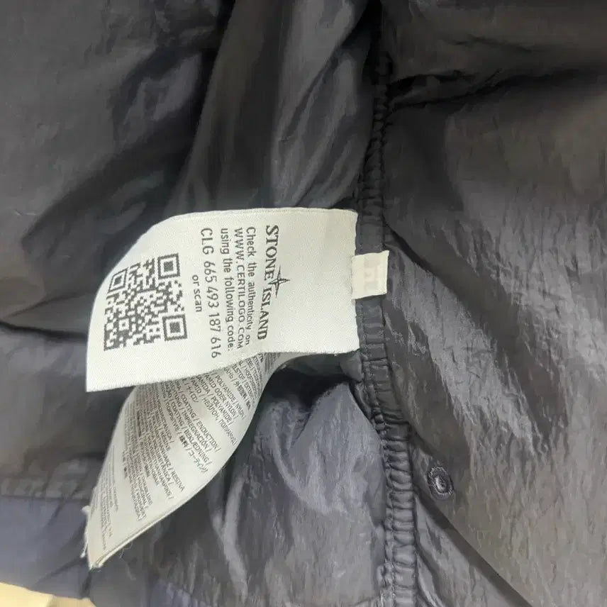 [BUNJANG] Stone Island Crinkle Reps Padded Jacket (Navy) - M / [ M ] 스톤아일랜드 크링클랩스 패딩 네이비