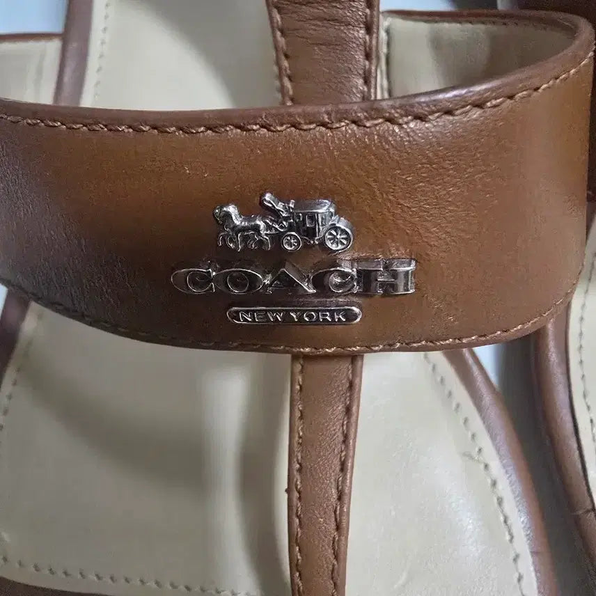[BUNJANG] Coach Brown Slides Sandals Women&