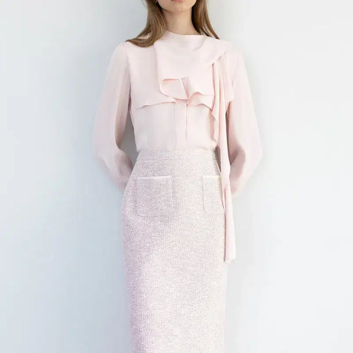 [SOLD OUT] 비에이유 BAU [With 혜임] WILLA Cape tie blouse