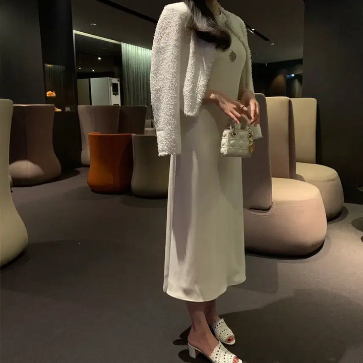 [BUNJANG] Lapla Back Slit Dress / 라플라 백트임 원피스