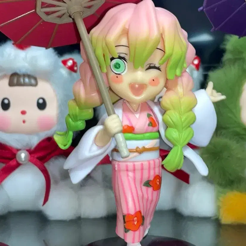 [BUNJANG] Demon Slayer Mitsuri Figure Umbrella / 귀멸의 칼날 미츠리 피규어 우산