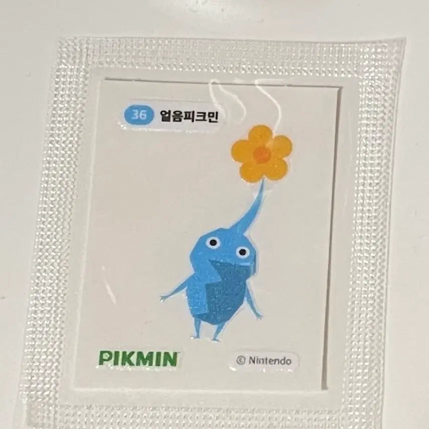 [BUNJANG] Pikmin 36 Ice Pikmin Sticker / 피크민 띠부씰 36번 얼음피크민