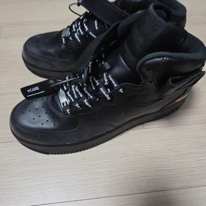 [BUNJANG] Nike Air Force Supreme Mid Black Sneakers / 270 에어포스 슈프림 미드 블랙