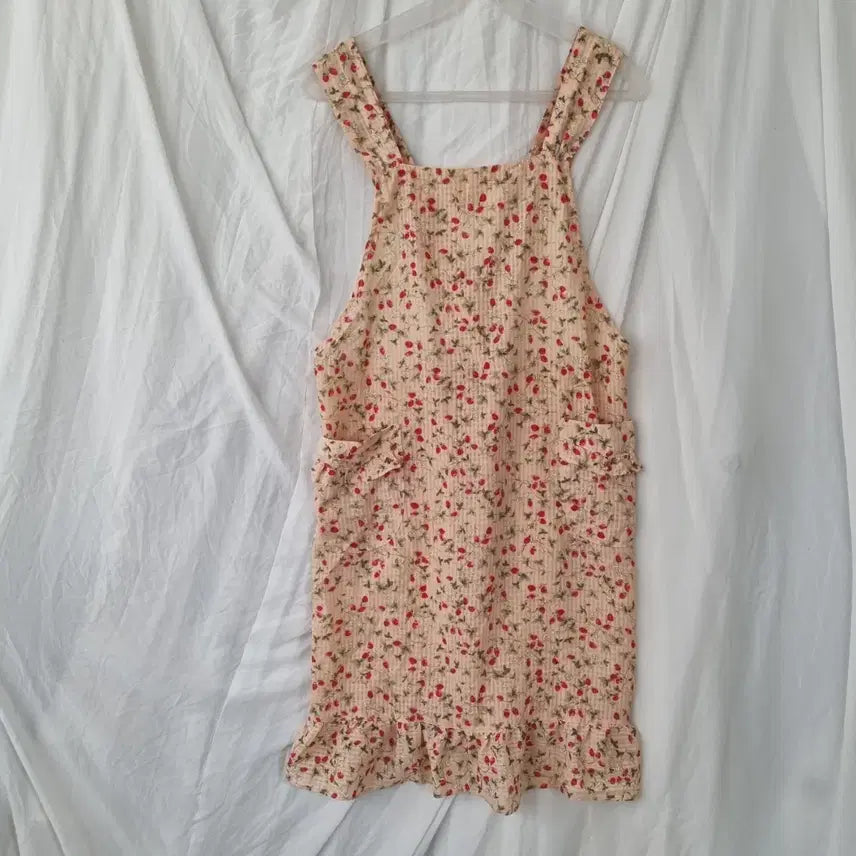 [BUNJANG] Vintage Mood Chiffon Frill Dress Apron / 빈티지 무드 쉬폰 프릴 원피스 앞치마 (상태양호)