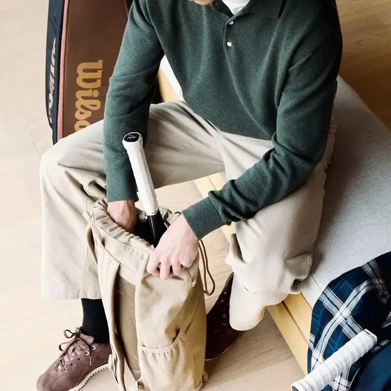[BUNJANG] Pottery Wilson Comfort Polo Knit (Green) 3L / 포터리 윌슨 컴포트 폴로니트 그린색상 3L사이즈 판매합니다.