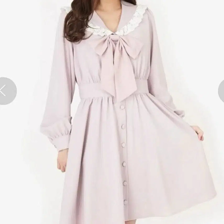[BUNJANG] Ank Rouge Ribbon Lace Sailor Dress / 앙크루즈 리본 레이스 세일러 원피스 양산형 지뢰계