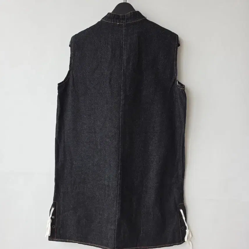 [BUNJANG] Denim Sleeveless Long Vest / 55-66)데님 민소매 롱조끼 /새제품