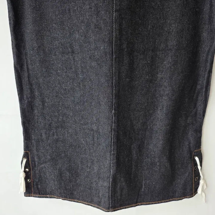 [BUNJANG] Denim Sleeveless Long Vest / 55-66)데님 민소매 롱조끼 /새제품