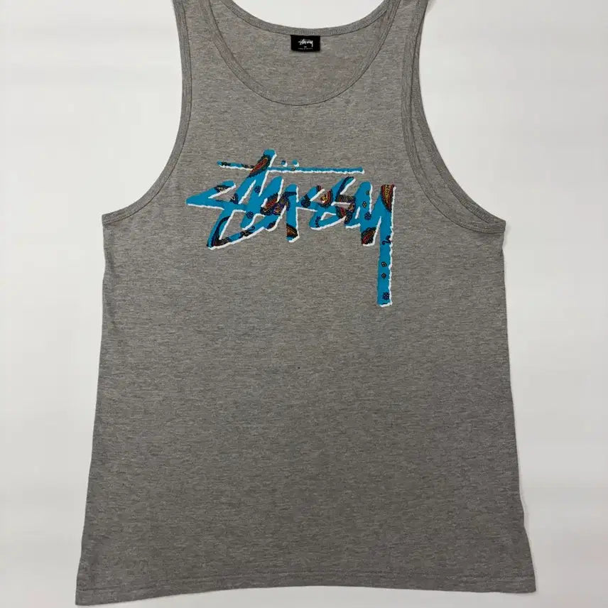 [BUNJANG] Stussy Paisley Stock Tank Top Grey Heather / 스투시 페이즐리 스톡 탱크 그레이헤더 나시