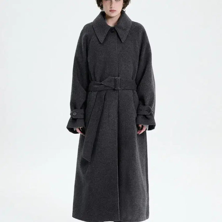 [SOLD OUT] 트리밍버드 traum long coat gray
