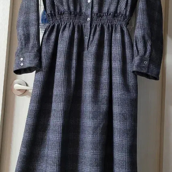 [SOLD OUT] 시크헤라(CHICHERA) 체크 롱 원피스 L