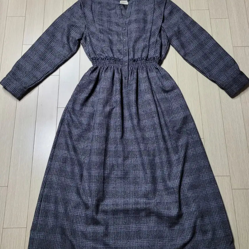 [SOLD OUT] 시크헤라(CHICHERA) 체크 롱 원피스 L