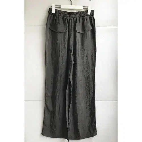 [BUNJANG] The Edge Dark Khaki Wide Leg Pants / 더엣지 정품/2024-66/새거수준