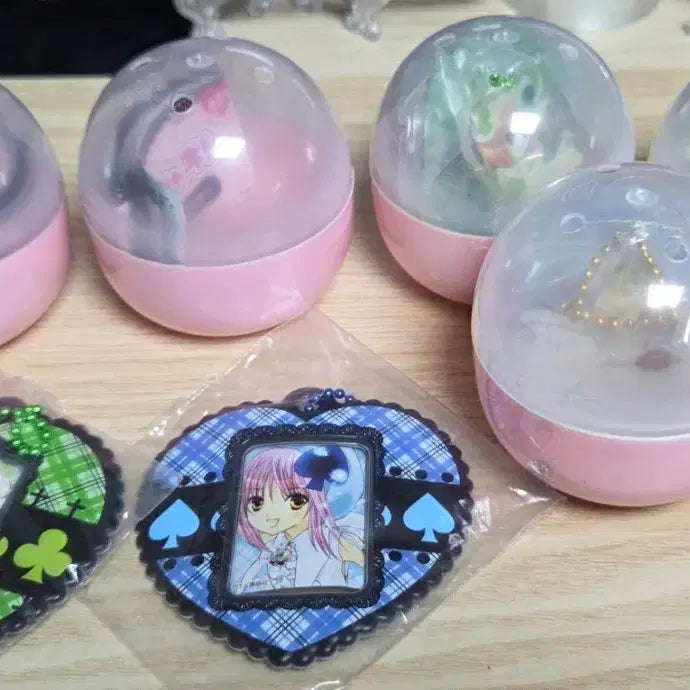 [BUNJANG] Shugo Chara! Gacha Unsealed Photo Holder &amp; Acrylic Charm Set / 캐릭캐릭체인지 가챠 미개봉