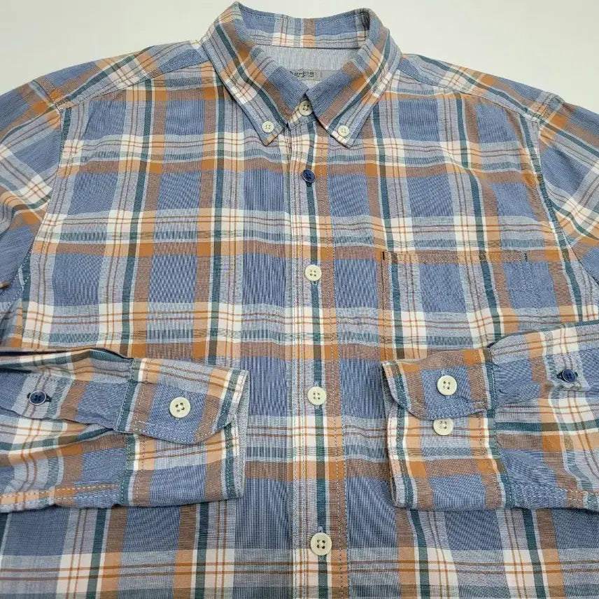 [BUNJANG] Series Cotton Check Shirt / Series 시리즈 코튼 체크 셔츠 / 남 95 BL
