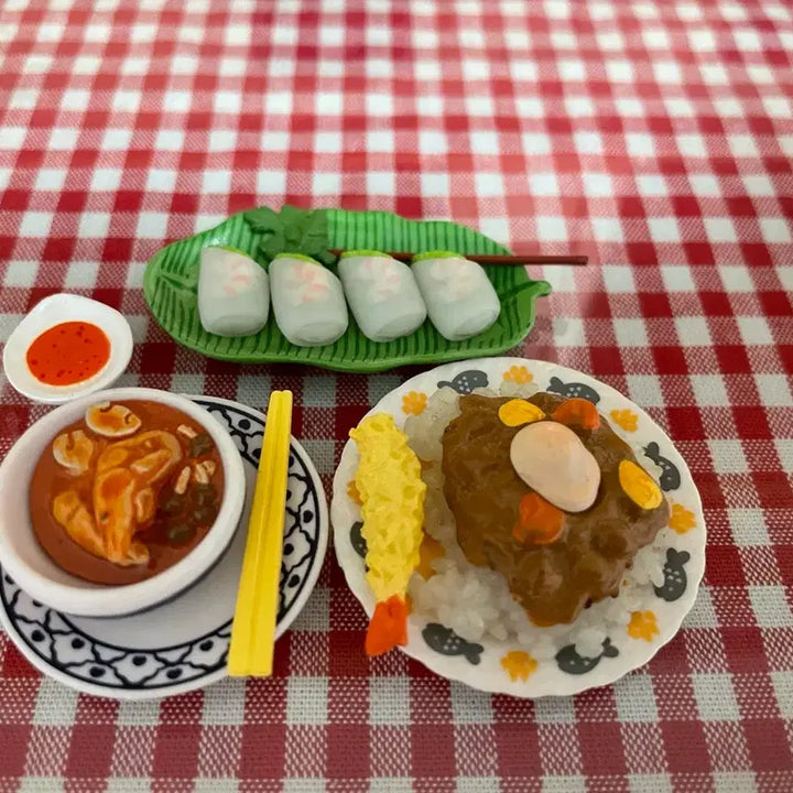 [BUNJANG] Re-Ment Miniature Curry Set / 리멘트식완 카레외