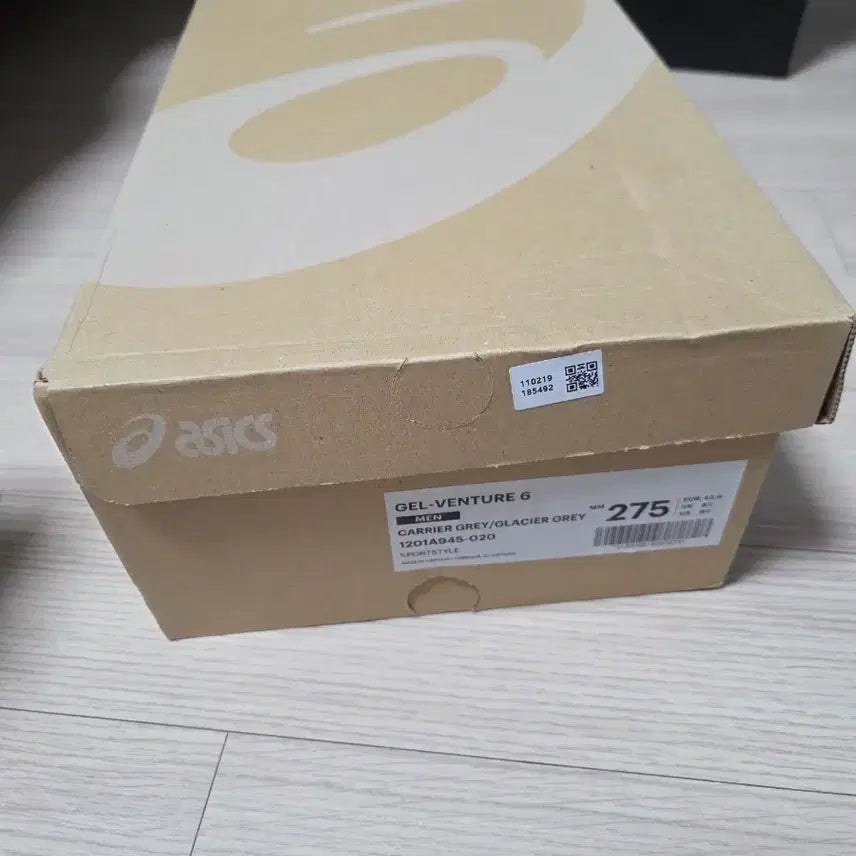 [BUNJANG] Asics Gel Venture 6 Carrier Gray Sneakers / 275 아식스 젤벤처6 캐리어 그레이