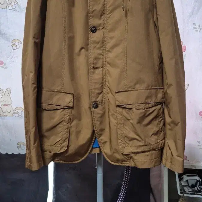[BUNJANG] Time Hooded Windbreaker Jacket / 타임  후드( 지퍼 내장형) 바람막이  ( 충전재   내피  탈착) 자켓