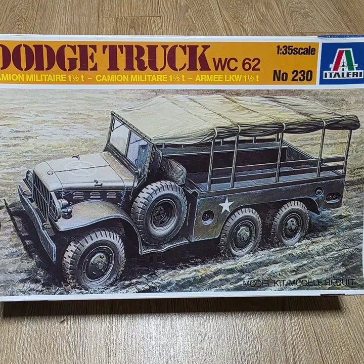[BUNJANG] Italeri 1/35 Dodge Truck WC62 Vintage Model Kit / 고전프라 이탈레리 1/35 닷지 트럭 WC62 구판