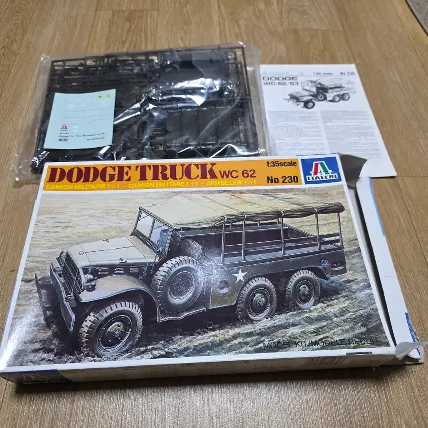 [BUNJANG] Italeri 1/35 Dodge Truck WC62 Vintage Model Kit / 고전프라 이탈레리 1/35 닷지 트럭 WC62 구판