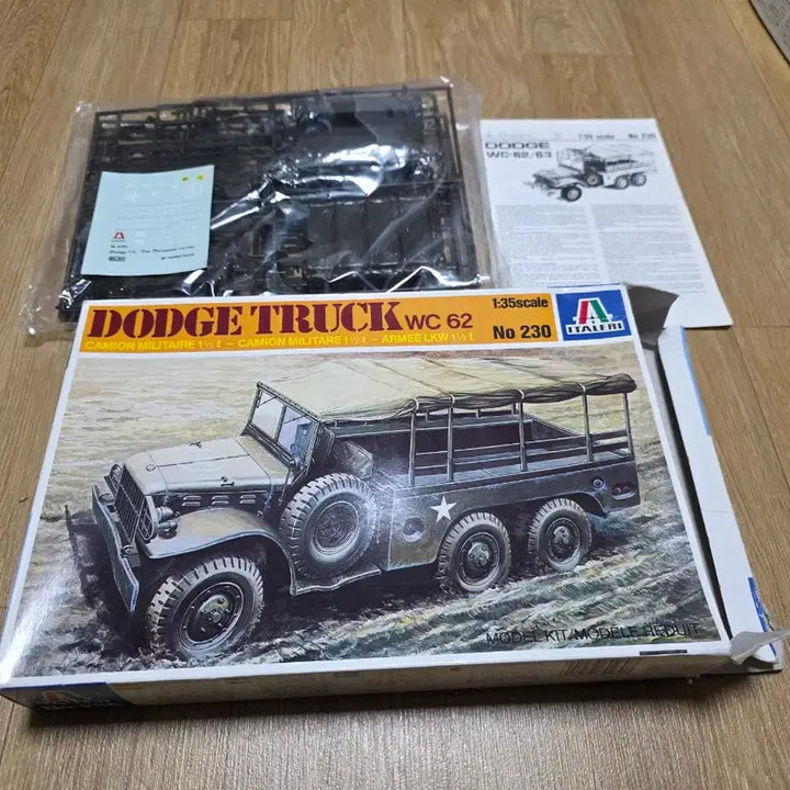 [BUNJANG] Italeri 1/35 Dodge Truck WC62 Vintage Model Kit / 고전프라 이탈레리 1/35 닷지 트럭 WC62 구판