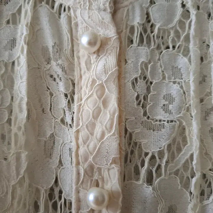 [SOLD OUT] 자라 아이보리 레이스 블라우스
