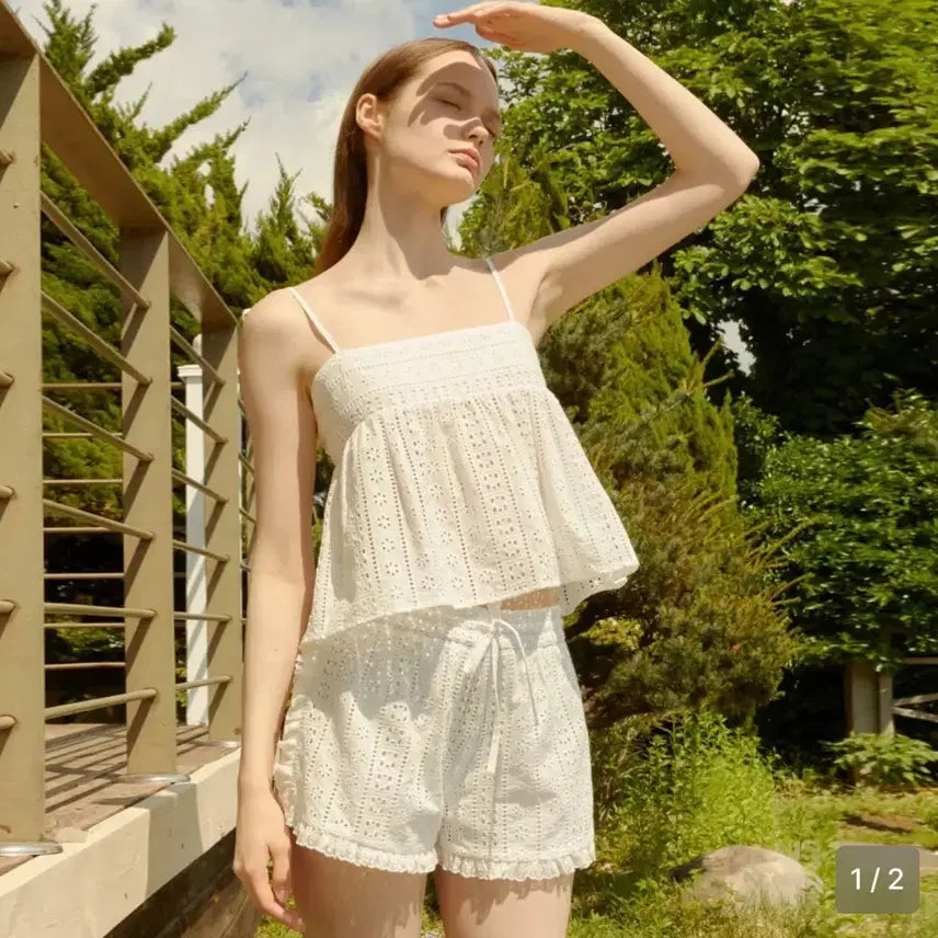 [BUNJANG] Lady Volume Cotton Lace Shorts / (새상품) 레이디볼륨 코튼 레이스 숏팬츠