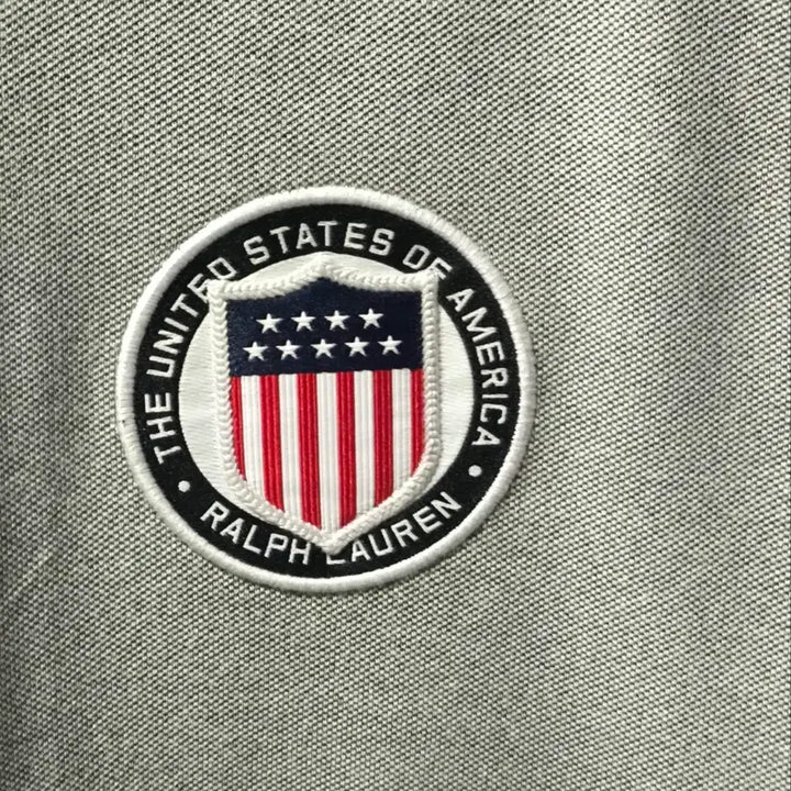 [BUNJANG] Polo Ralph Lauren Flag Knit T-Shirt / L 폴로랄프로렌 성조기 카라넥 티셔츠