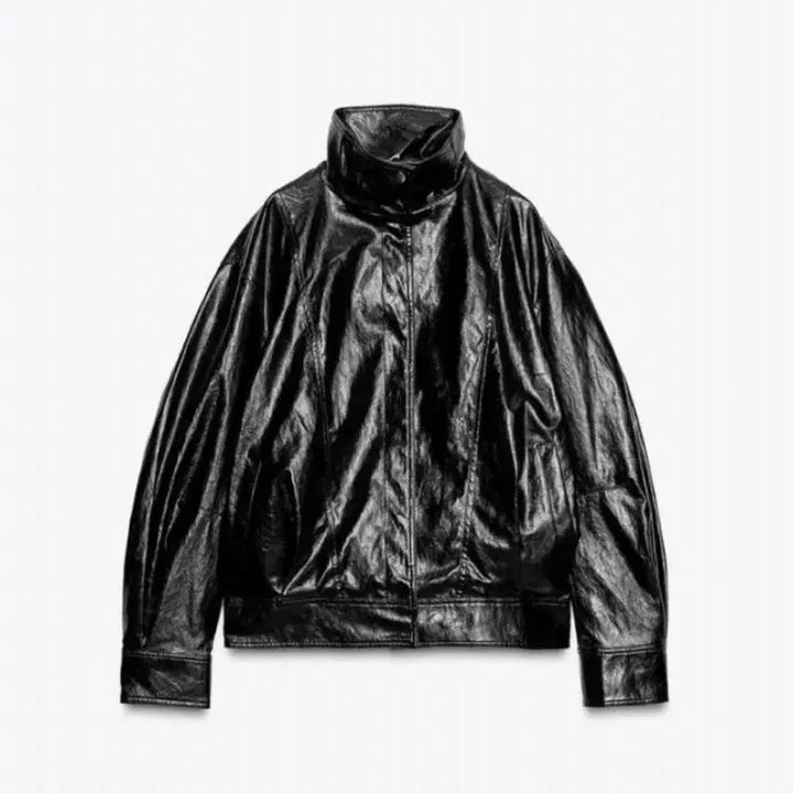 [BUNJANG] ZARA Leather Bomber Jacket - Men&