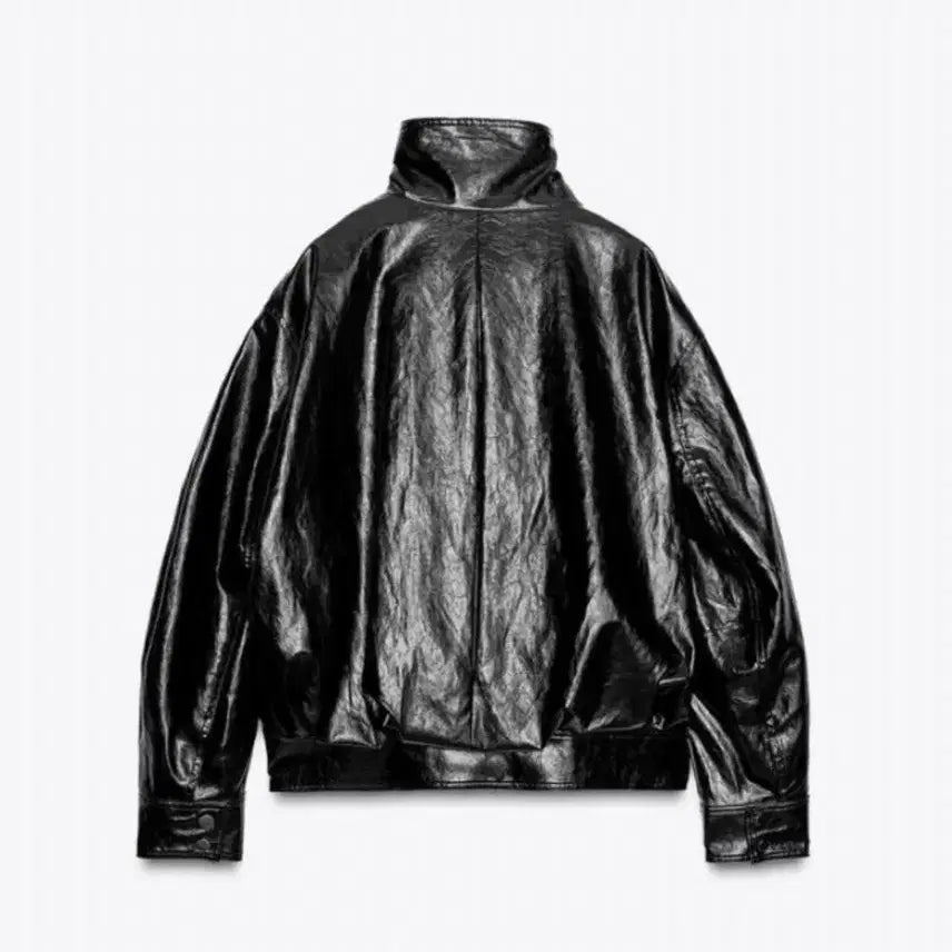 [BUNJANG] ZARA Leather Bomber Jacket - Men&