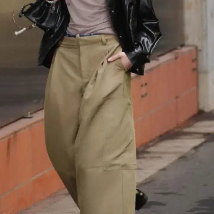 [BUNJANG] ZARA Leather Bomber Jacket - Men&