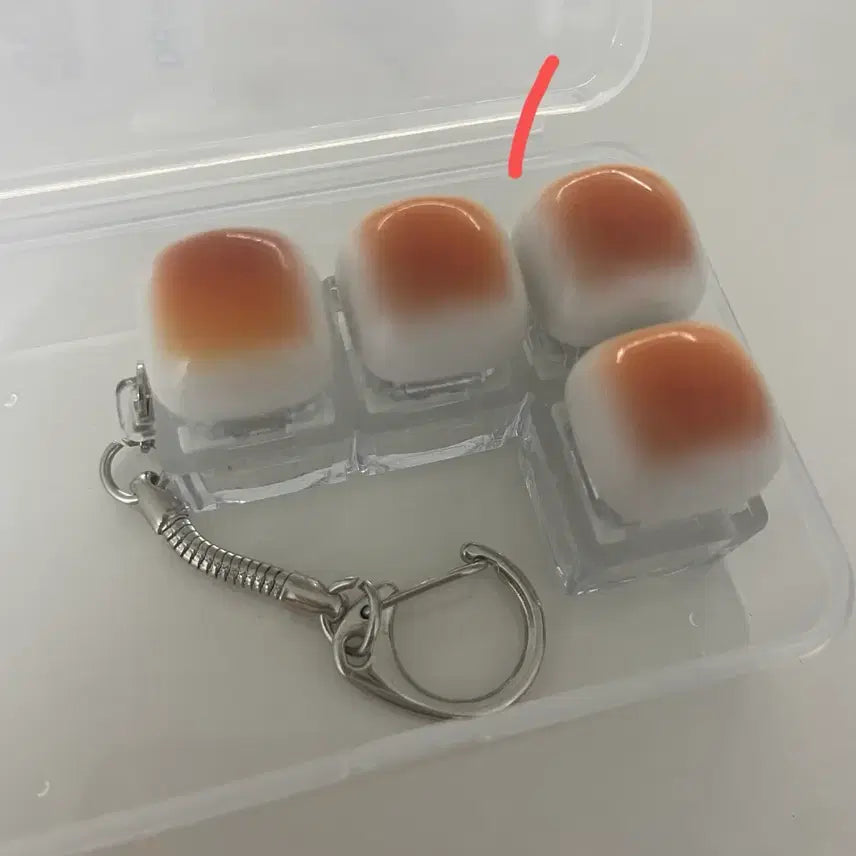 [SOLD OUT] 새상품) 구운식빵 딸깍이 키캡 키링