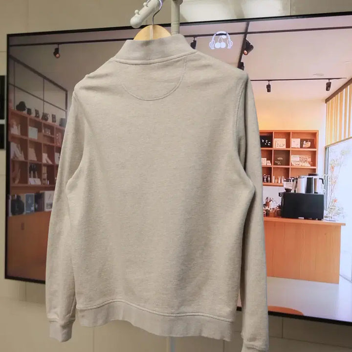 [BUNJANG] Barbour Half-Zip Sweatshirt / 바버 반집업 맨투맨 깔끔한 감성 하나