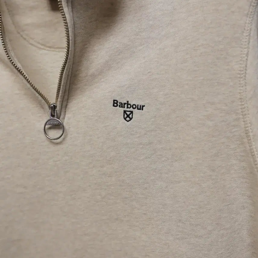 [BUNJANG] Barbour Half-Zip Sweatshirt / 바버 반집업 맨투맨 깔끔한 감성 하나