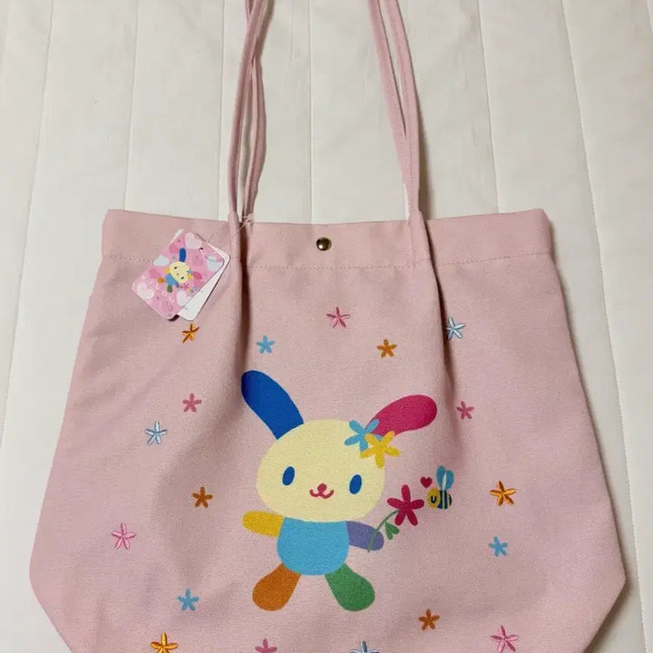 [BUNJANG] Sanrio Usahana Abell Pink Tote Bag / 산리오 우사하나 아베일 핑크색 토트백 숄더백 에코백 가방