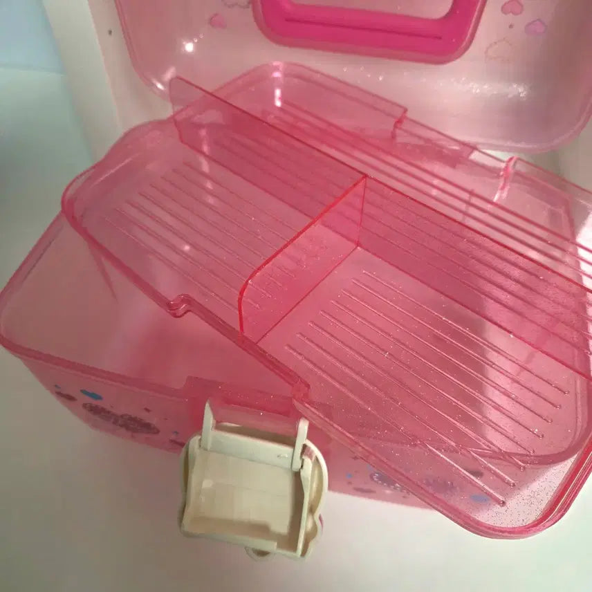 [BUNJANG] Vintage Hello Kitty 2-Tier Storage Organizer / [고전키티]2단 수납 정리함