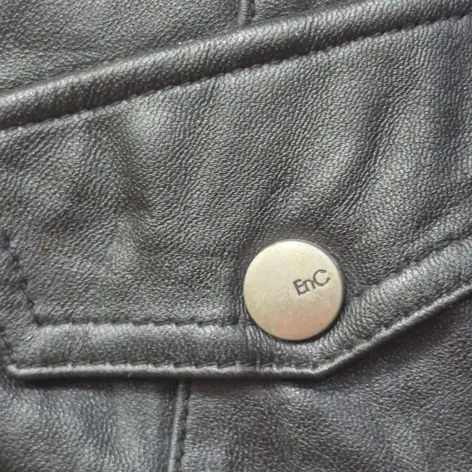 [BUNJANG] Enc Leather Jacket with Detachable Knit Hood / Enc   니트 후드(탈착)  양가죽  크륩  자켓