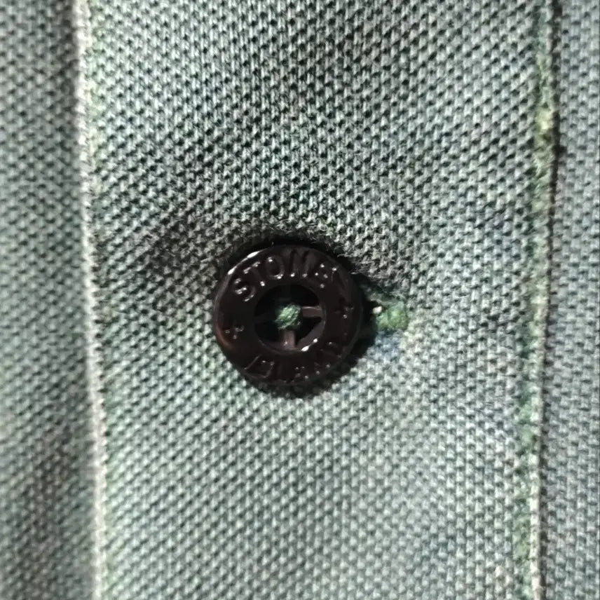[BUNJANG] Stone Island Washed Collar Short Sleeve T-Shirt / S 스톤아일랜드 워싱 카라넥 반팔티셔츠