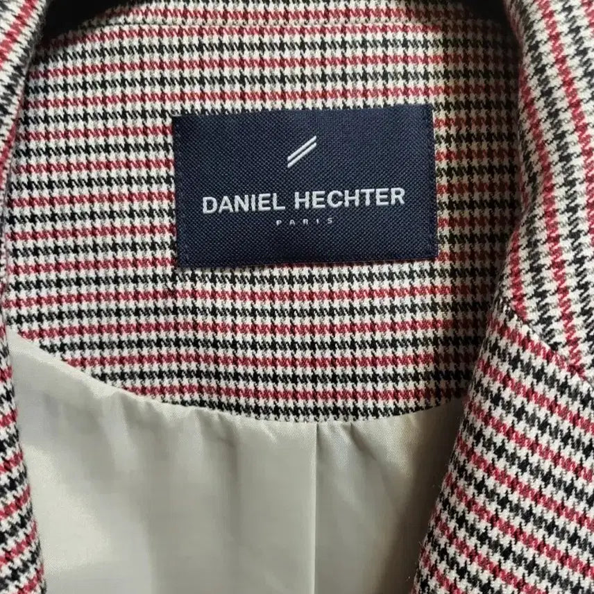 [BUNJANG] Daniel Este Houndstooth Check Belted Coat / 다니엘 에스떼 하운드투스 체크 벨트 코트
