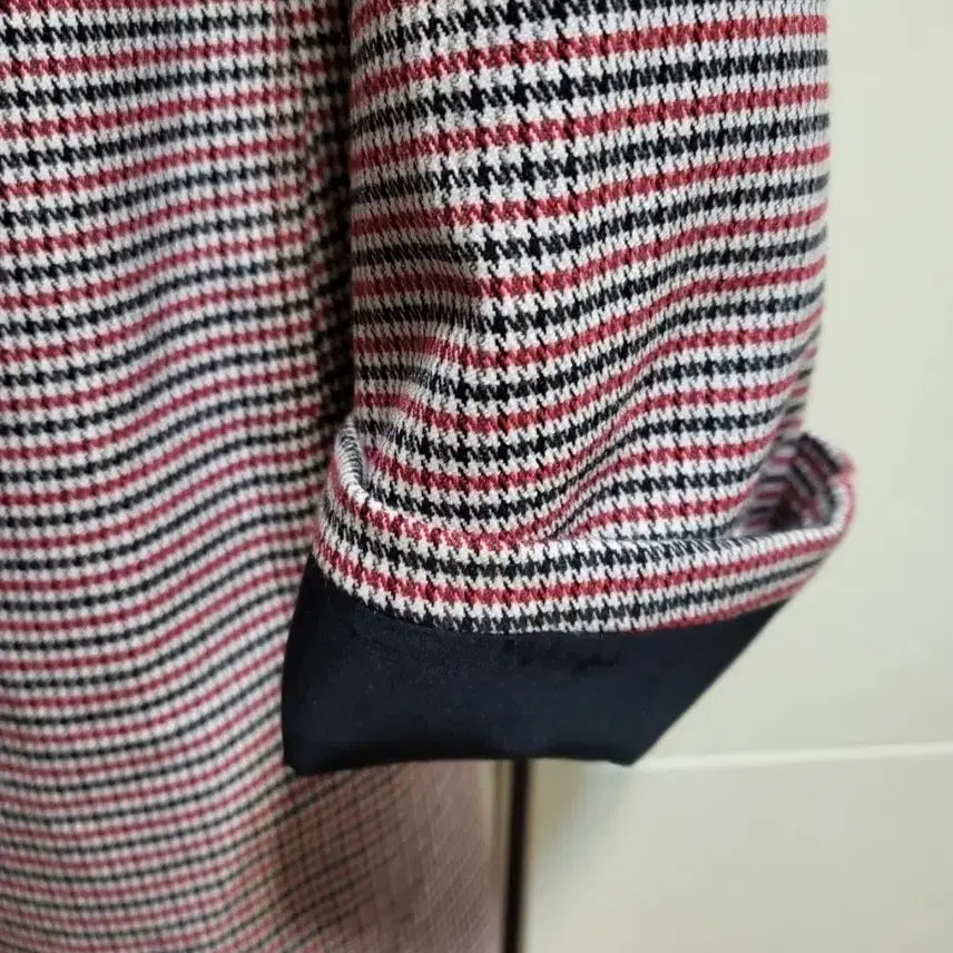 [BUNJANG] Daniel Este Houndstooth Check Belted Coat / 다니엘 에스떼 하운드투스 체크 벨트 코트