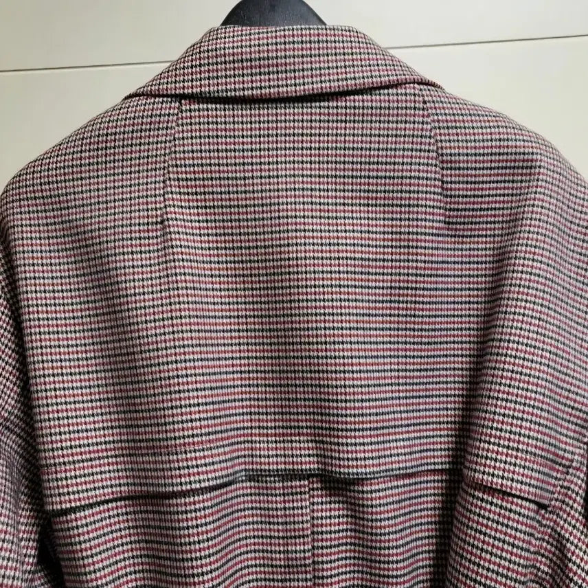 [BUNJANG] Daniel Este Houndstooth Check Belted Coat / 다니엘 에스떼 하운드투스 체크 벨트 코트