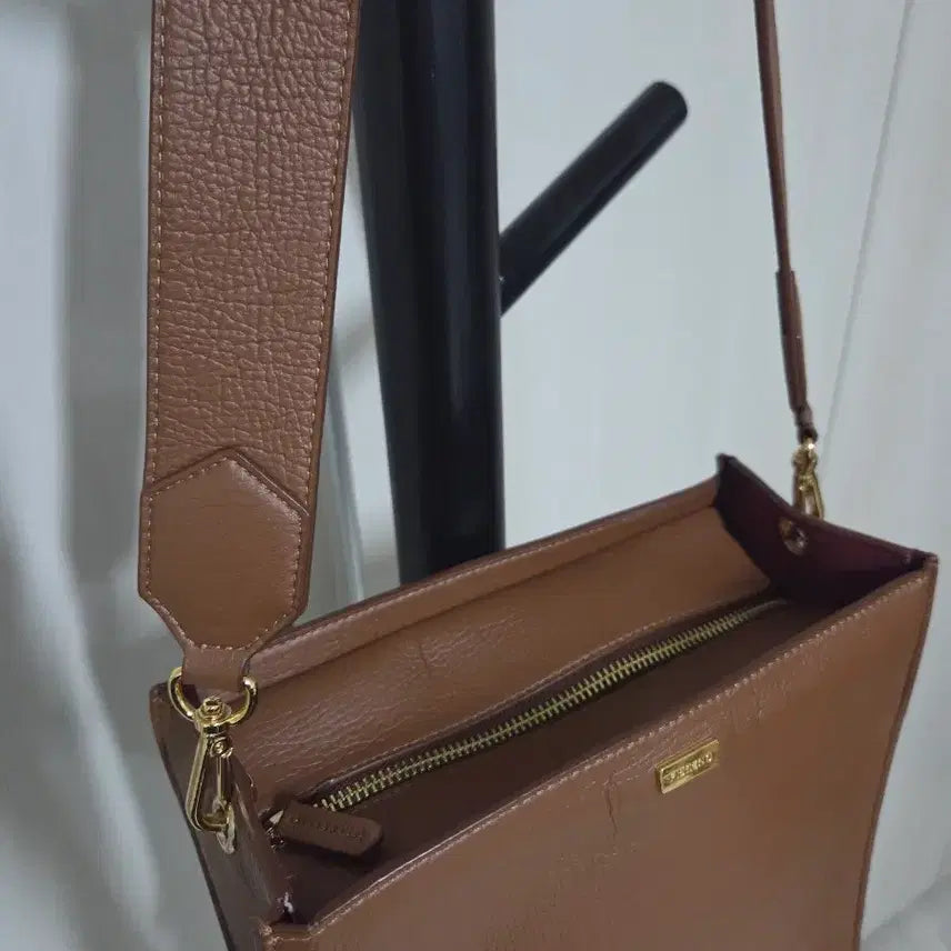 [BUNJANG] FIVRENO Brown Leather Shoulder Bag / 피브레노 브라운 숄더백