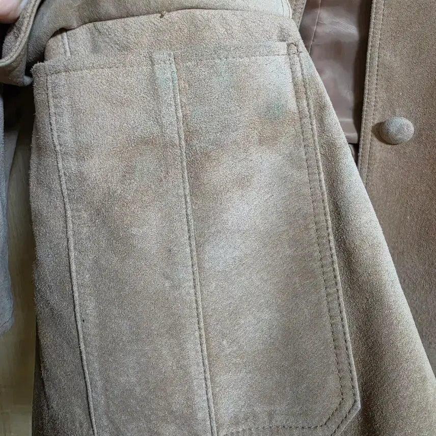 [BUNJANG] London Plat Real Suede Leather Jacket / 런던플랏 리얼스웨이드 가죽자켓