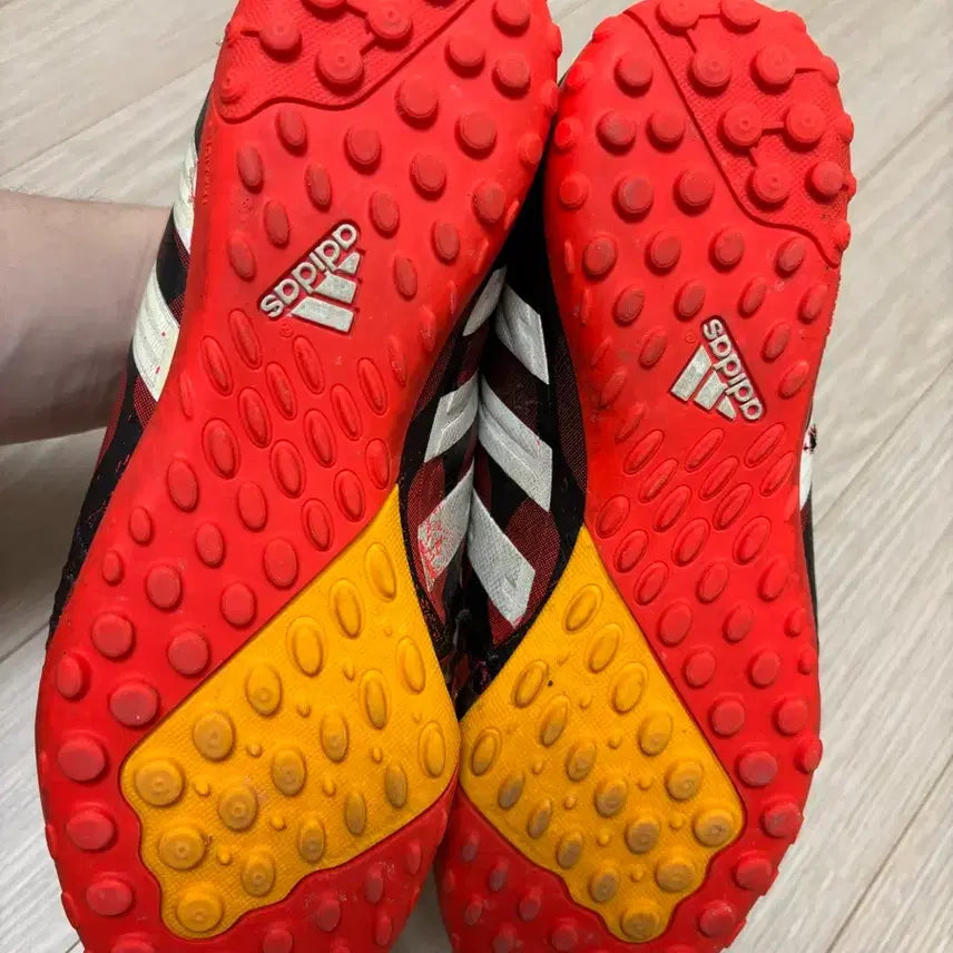 [BUNJANG] Adidas Futsal Shoes - Red &amp; Black, 250mm / 아디다스 풋살화 250