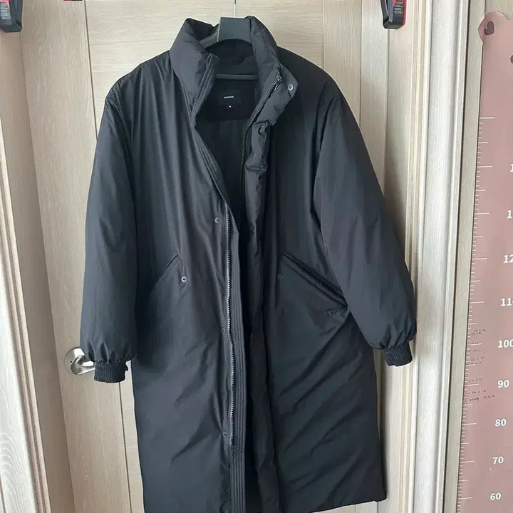 [BUNJANG] Mongdol Goose Down Long Padded Coat (Black, M) / 몽돌 구스다운 롱패딩 블랙 m