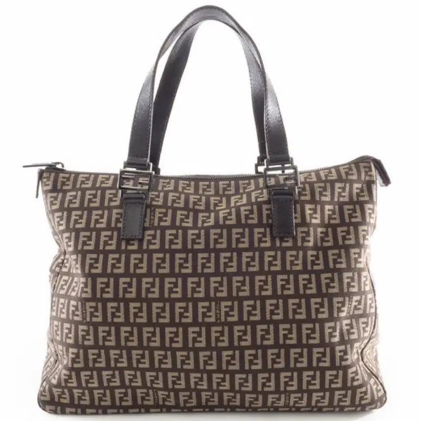 [BUNJANG] Fendi Zucchino Tote Bag / [정품] 펜디 주카 토트백 브라운 베이지