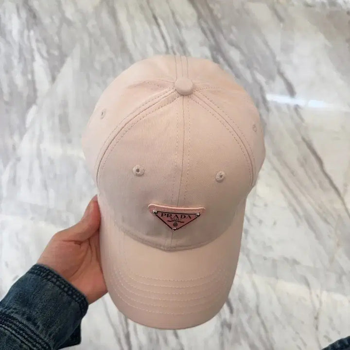 [BUNJANG] Prada Classic Pink Ball Cap / 프라다모자 클래식한