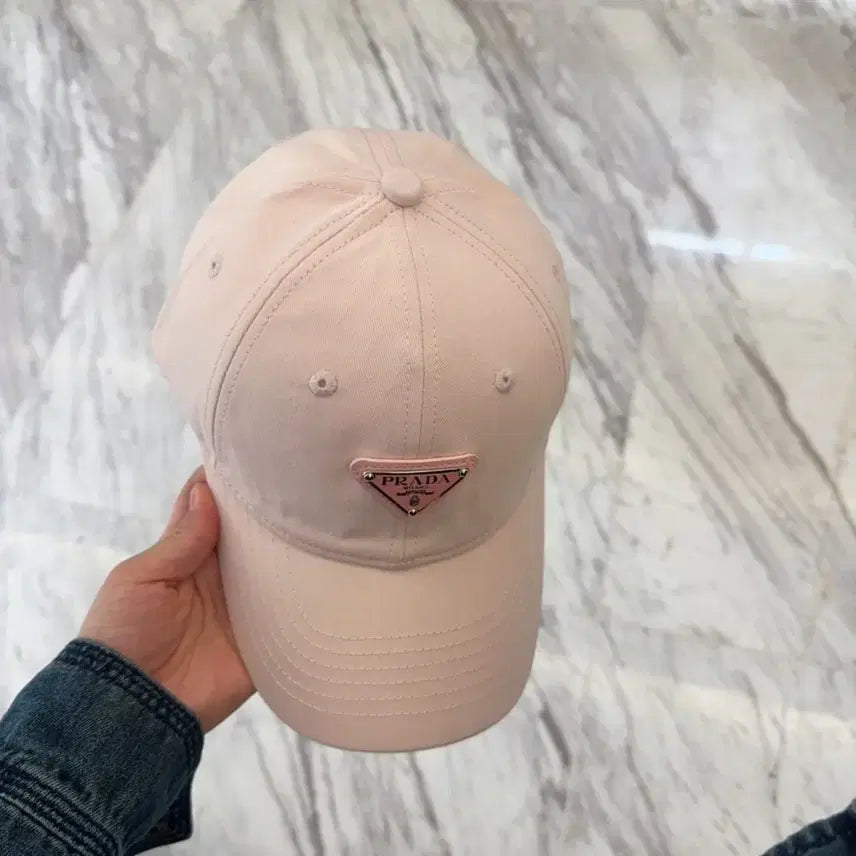 [BUNJANG] Prada Classic Pink Ball Cap / 프라다모자 클래식한