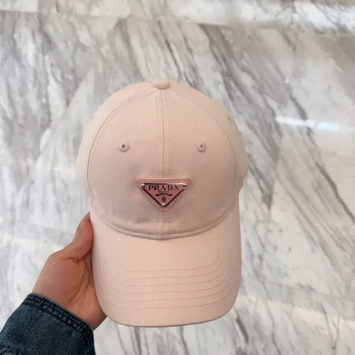 [BUNJANG] Prada Classic Pink Ball Cap / 프라다모자 클래식한